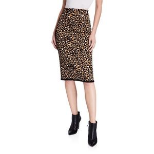 🐾Michael Kors Leopard Knit Pencil Skirt🐾
